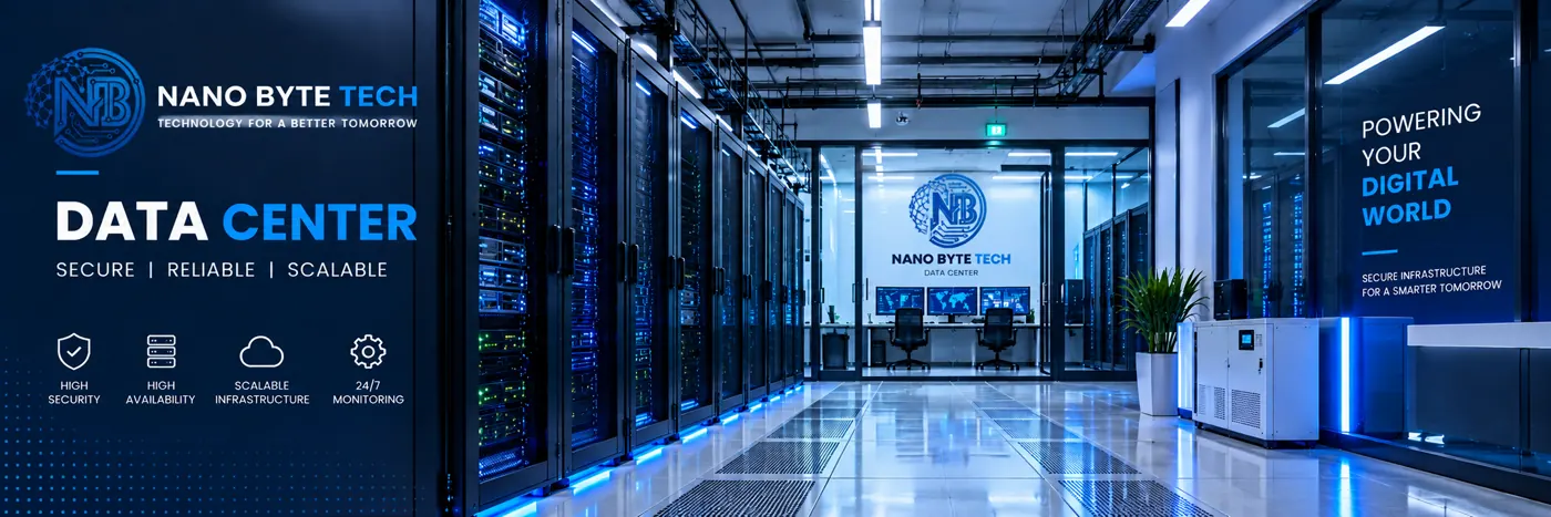 Modern data center infrastructure representing our future technology services